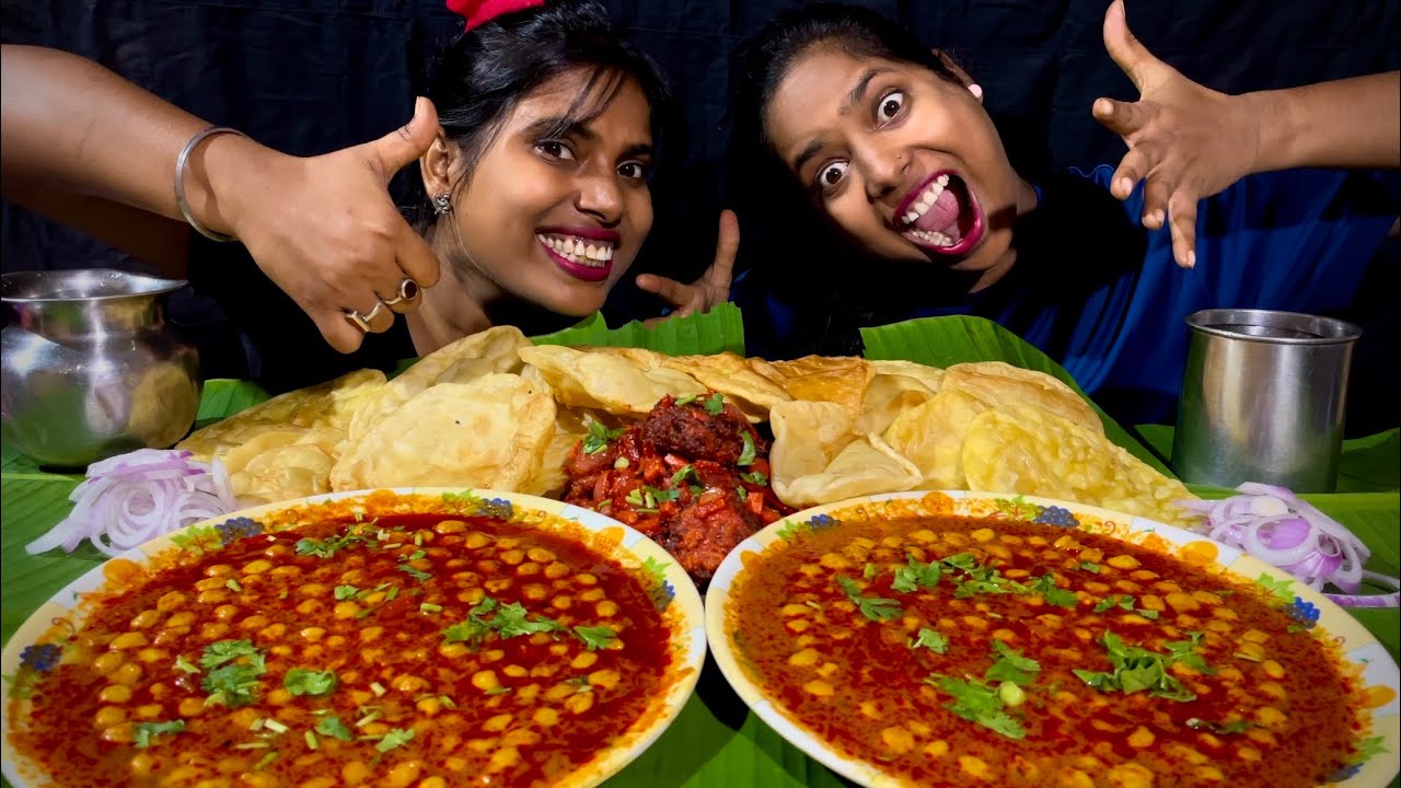 Chhole bhature with veg manchurian eating challenge 🔥🤤🤤👌👌