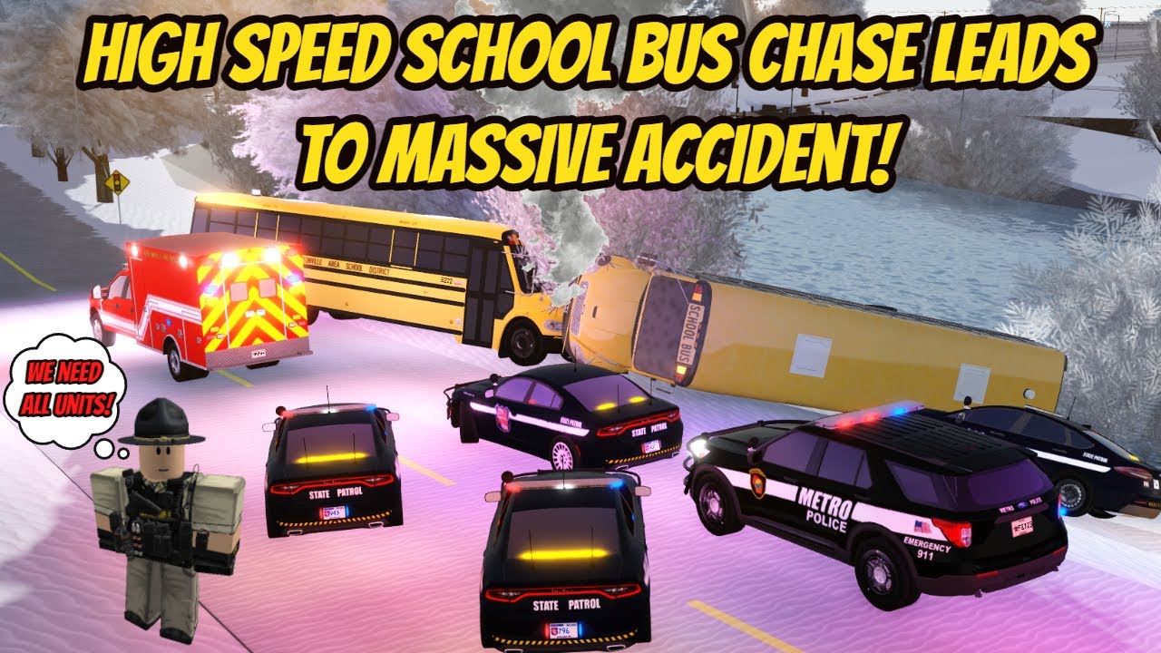 Гринвилл, Висконсин, Roblox l Полиция, БЕЗУМНАЯ ПОГОНКА, Водитель школьного автобуса, Ролевая игр...