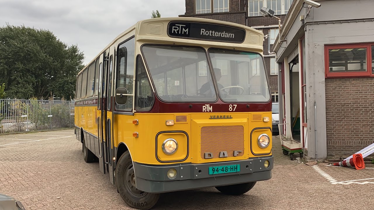 Pontbus DAF-Verheul | RTM 87 ‘Vuurvlinder’ verlaat de restauratie werkplaats