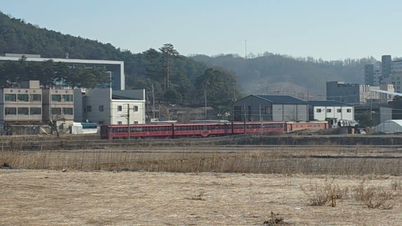 영동선 #1772 무궁화호와 #2511 백두대간협곡열차 v-train(봉화역 교행)