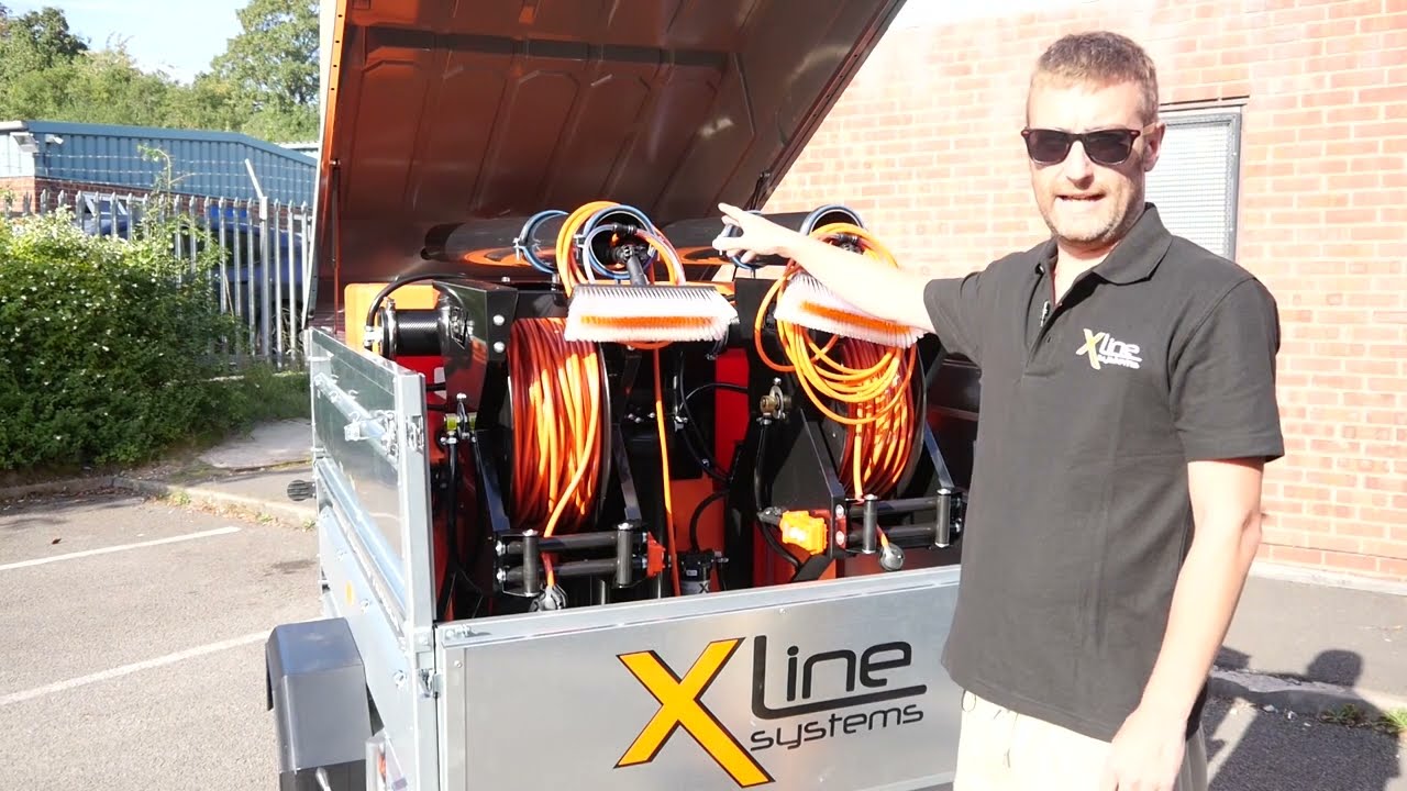 Xline 425ltr 2 Operator Window Cleaning Trailer System