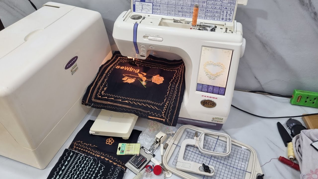 JANOME SECIO 9500/MEMORY CRAFT 10001 Unboxing and Review