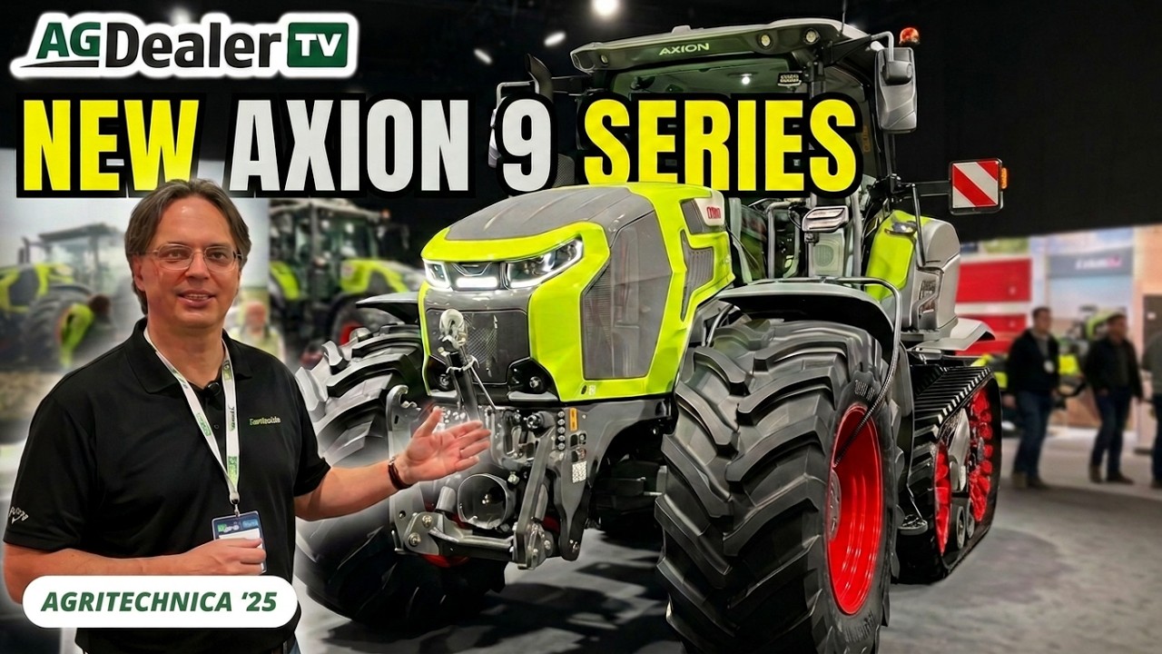 Новая серия тракторов Claas Axion 9 в центре внимания на выставке #agritechnica 2025 #claas #claa...