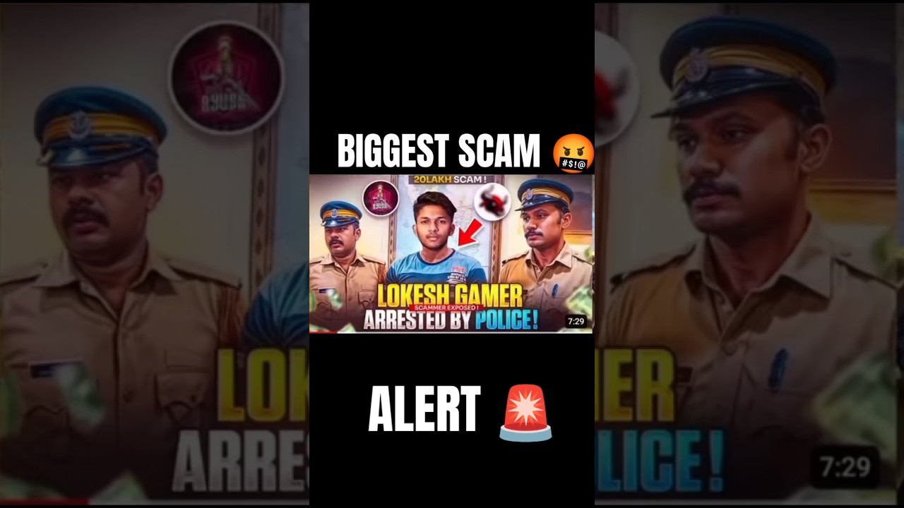 lokesh gamer🤬 arrested color trading scam ❌🤬@LOKESHGAMER #shorts #viral #tranding