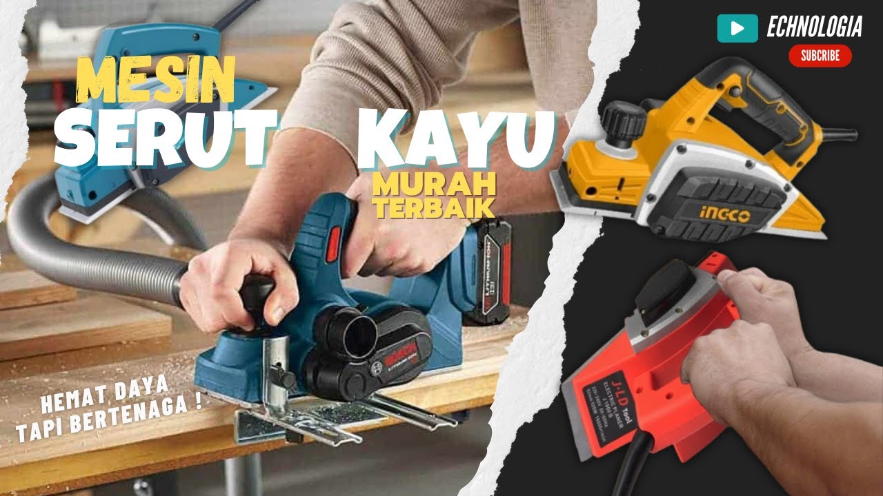 6 Rekomendasi Mesin Serut Kayu Murah Terbaik 2025 | Tenaga Kuat Daya Hemat !!