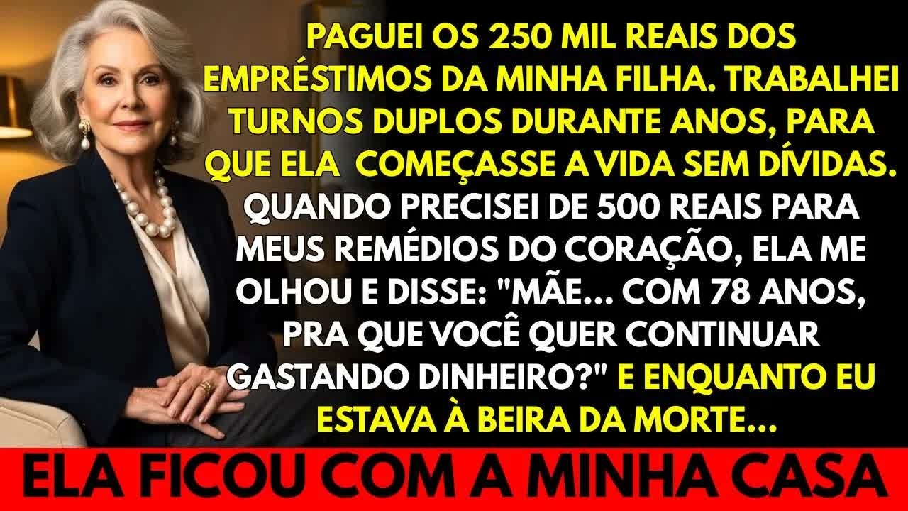 Paguei 85 mil na faculdade da minha filha  Quando precisei de 500… ela ficou com minha casa