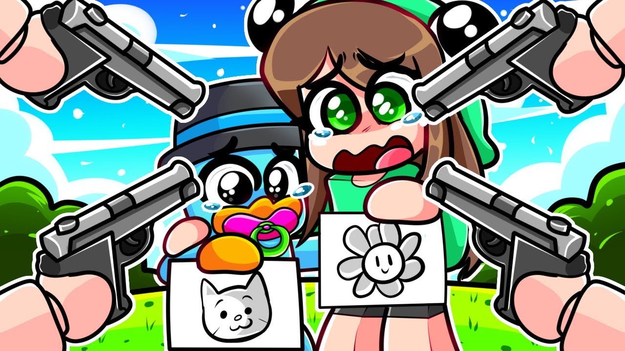 DIBUJA o MUERE con BEB&Eacute; TURBO en Roblox!