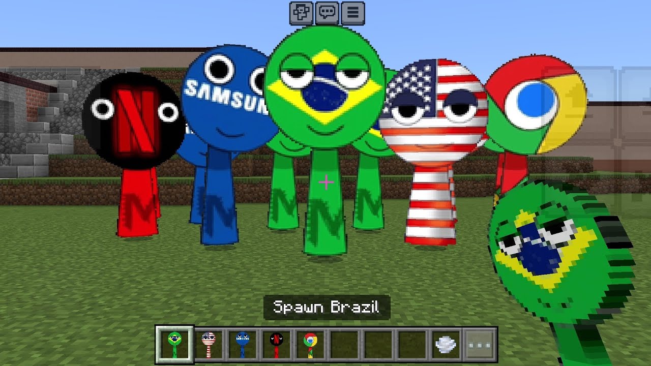 NEW Sprunki OC Brazil in Minecraft PE
