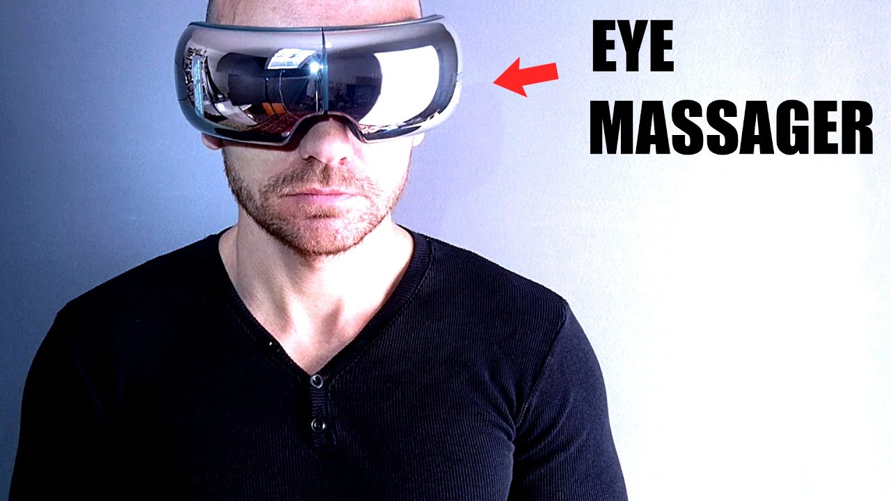 Best Heated EYE MASSAGER Sleep Mask for Migraines and Dry Puffy Eyes