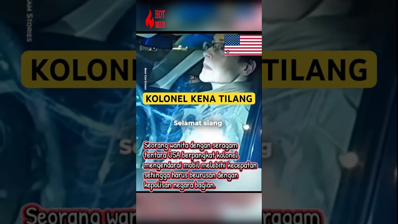 Polisi AS Tilang Tentara Berpangkat Kolonel: Tak Peduli Pangkat!