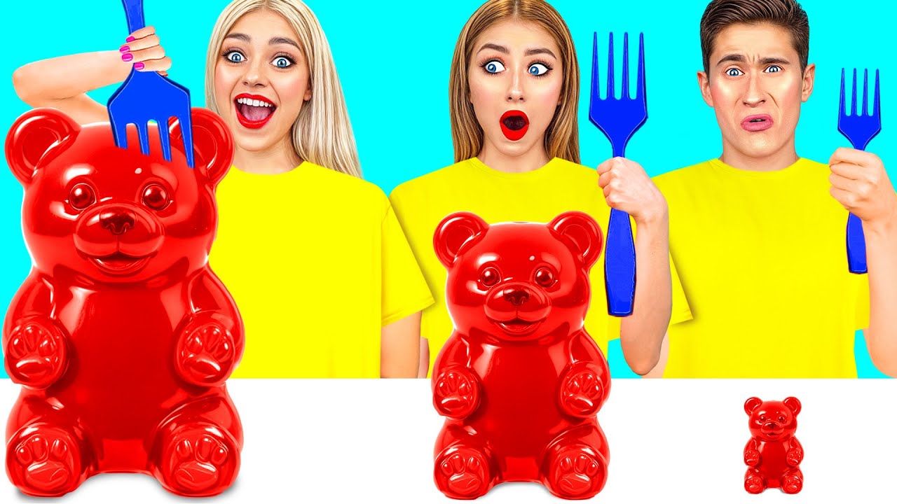 Большая, Средняя или Маленькая Тарелка Челлендж | Вкусные Кулинарные Хитрости TeenDO Challenge