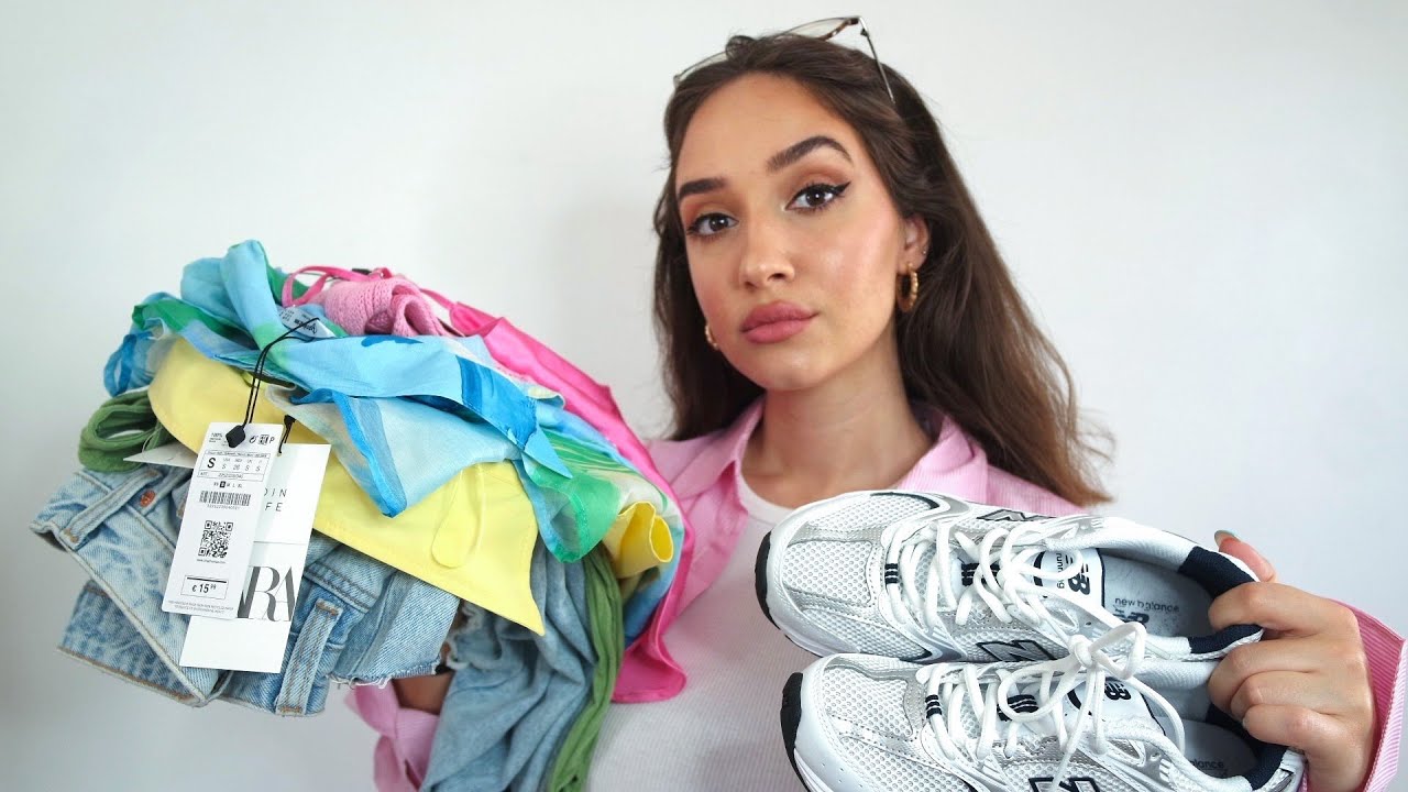HAUL PRINTEMPS 2021 (TRY-ON) STRADIVARIUS, BERSHKA, ZARA 💛💚💙