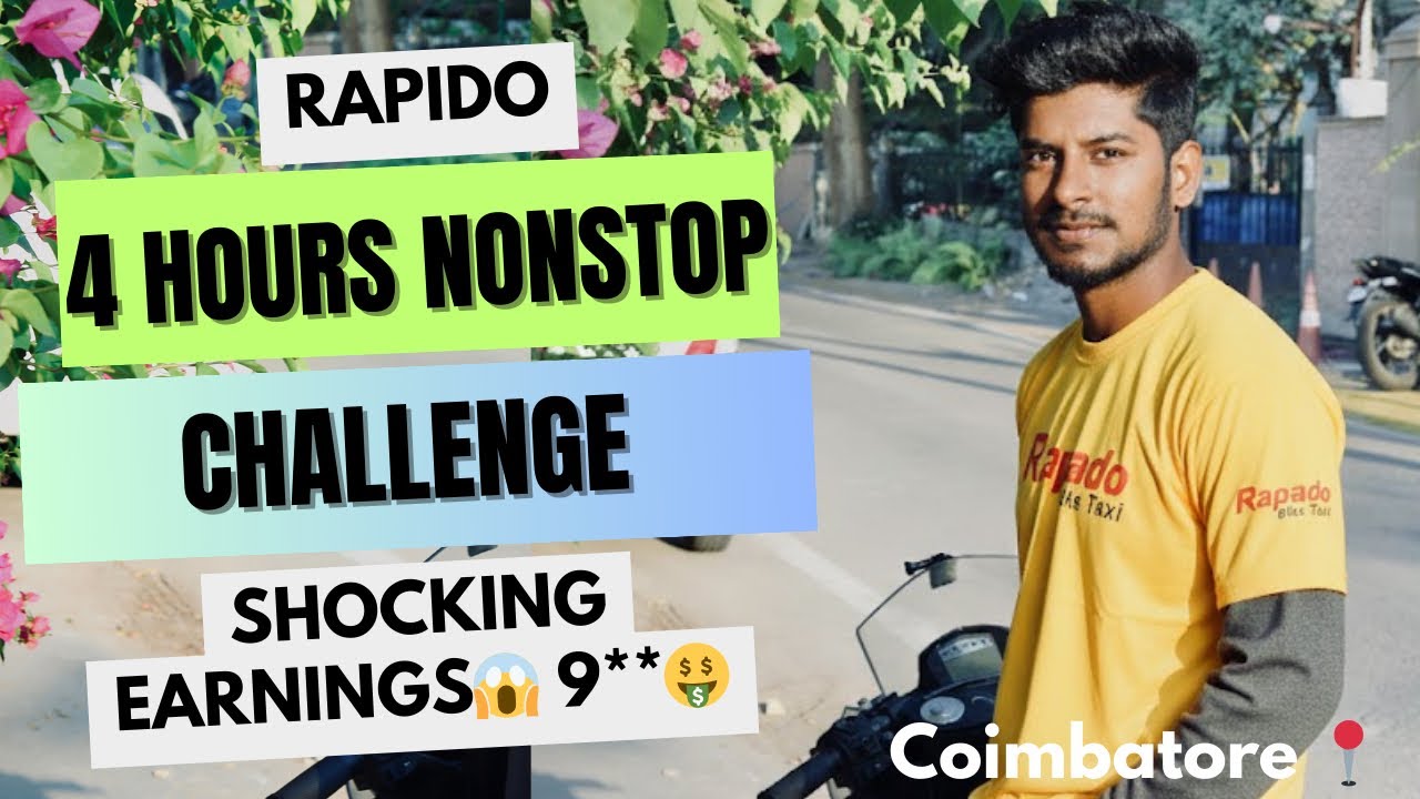 4hours+ nonstop Rapido bike taxi🥵earnings?? 💸bike taxi about customer 🤗#rapido #biketaxi #earnings 