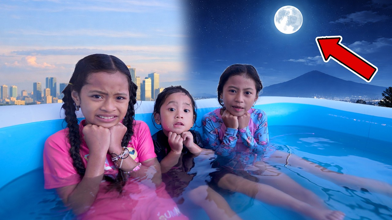 ALUNA DAN AMANDA NEMENIN ALEXA BERENANG DI ROOFTOP SAMPAI MALAM!! AUTO MENGGIGIL!!