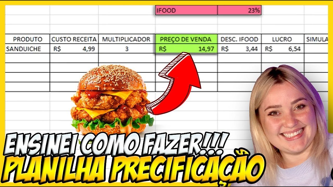 COMO FAZER PLANILHA DE PRECIFICAÇÃO PARA DELIVERY