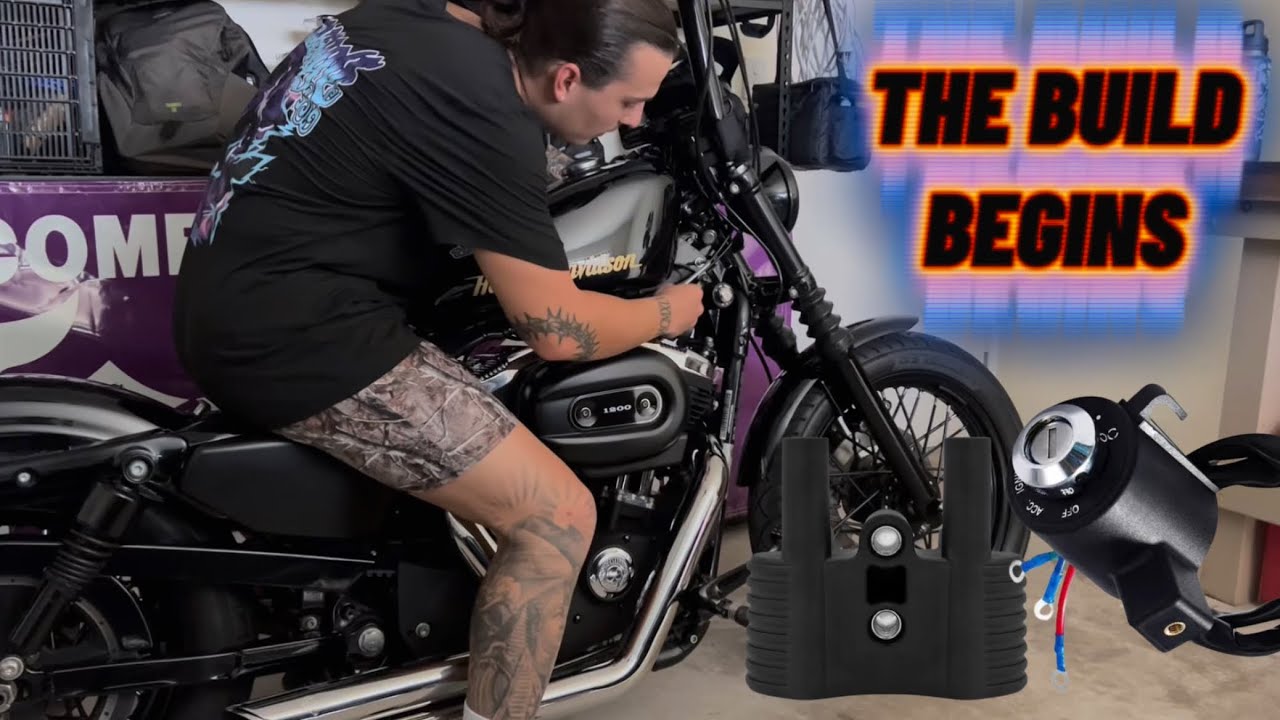 Модификация Harley: Преображение моего Sportster с помощью переноса катушки зажигания, аккуратной...