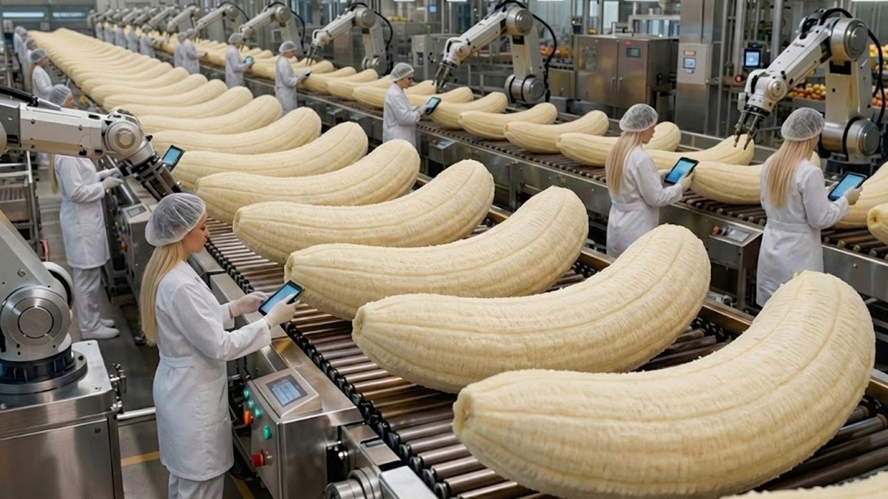 Inside a Modern Banana Bread Factory – An Incredible Automated Production Process (Full Process)