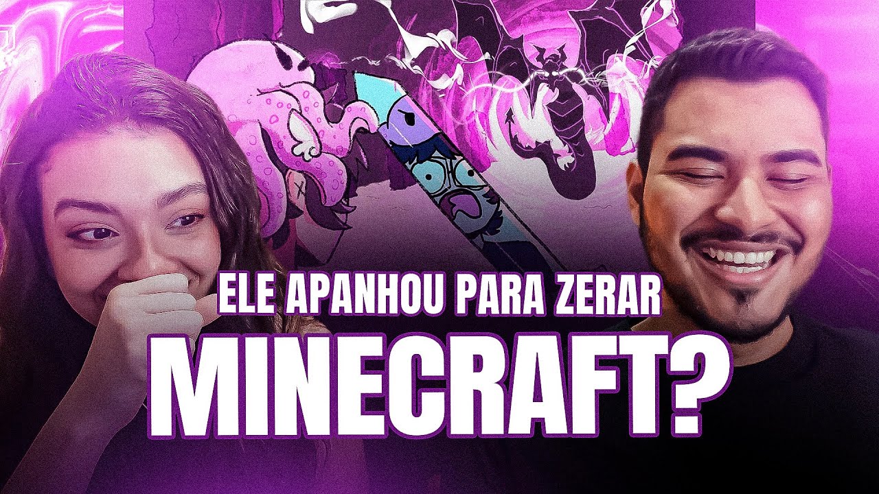 SaikoJoga⁩ - um idiota finalizando minecraft pela primeira vez - CASAL REAGE