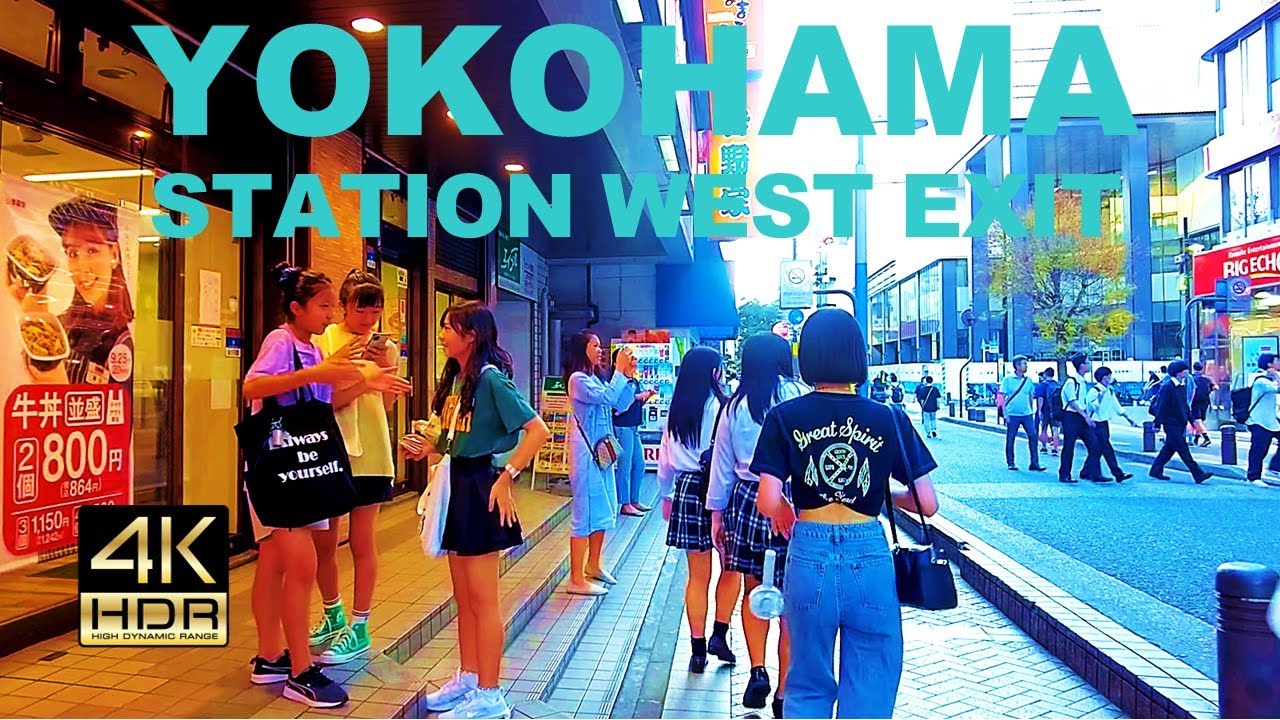【4K HDR🇯🇵】Yokohama Station West Exit / walk around 