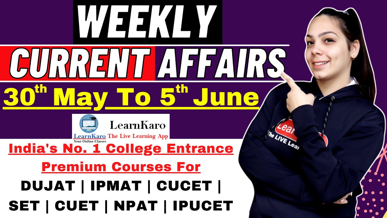 Current Affairs 2021 | DUJAT, IPMAT, CUCET, IPUCET & Others Entrances | General Knowledge Live