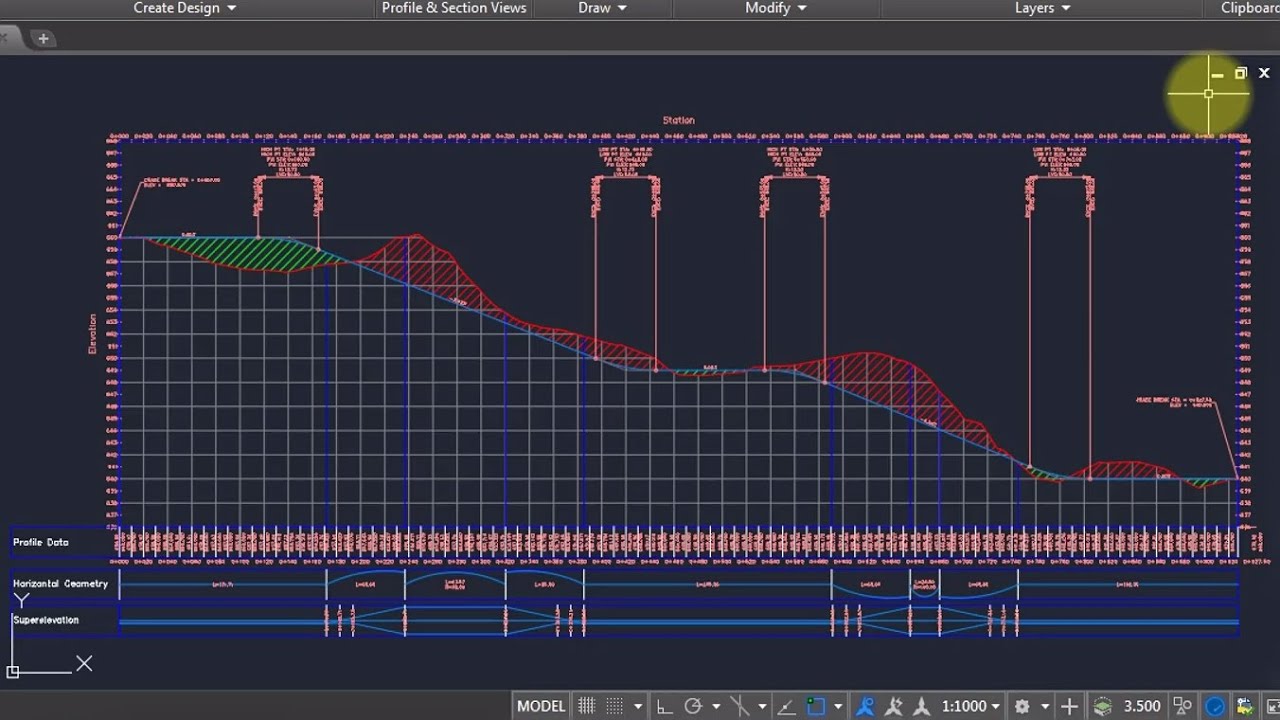 AutoCAD Civil 3D - Perencanaan Geometrik Jalan (3-6) : Membuat Profile