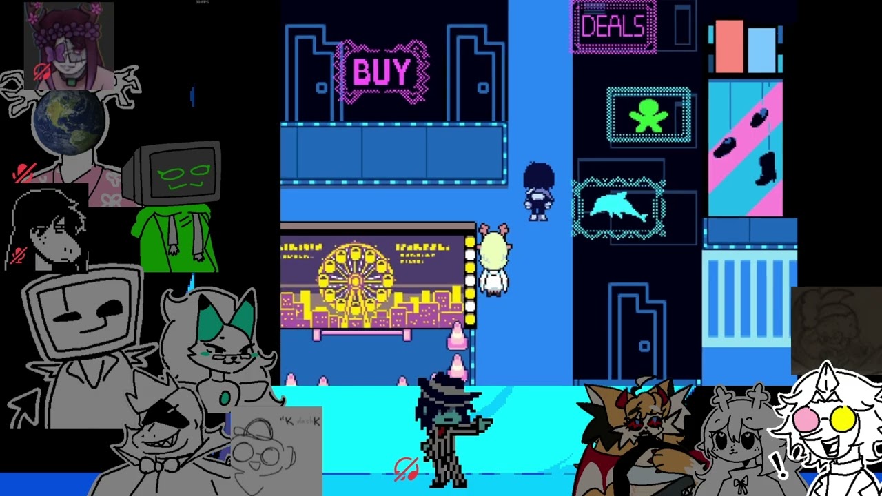 Deltarune Chapter 2 Weird Route [Raw Footage]