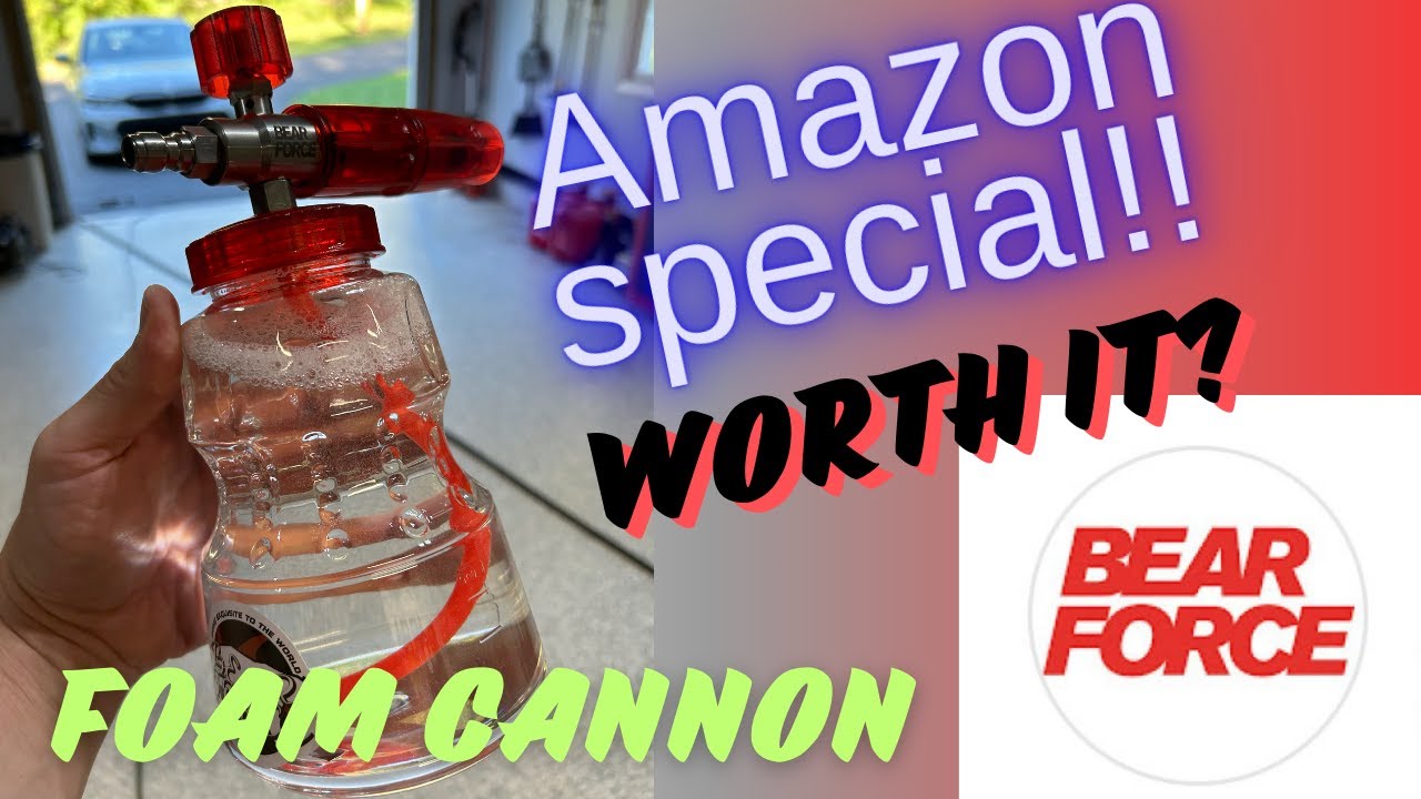 Bear Force Foam Cannon Review - Amazon Special!! Unbox & review in 4K res! #foamcannon #bearforce