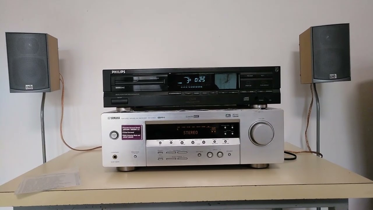 ALMAR HI-FI : Vídeo nº 9 - Amplificador Yamaha RXV 350 (en venta) + Altavoces PSB Alpha intro