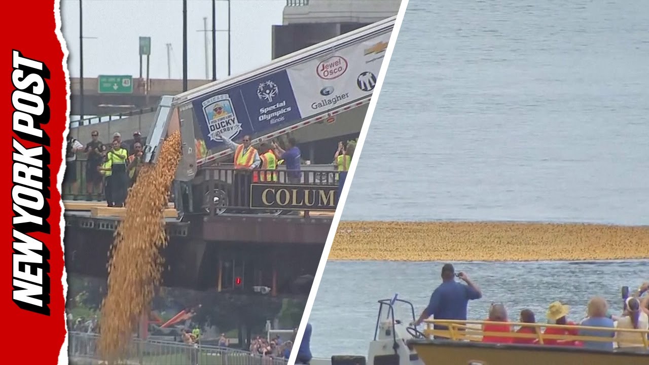 Ducky Derby takes over as thousands of rubber ducks pour into Chicago River