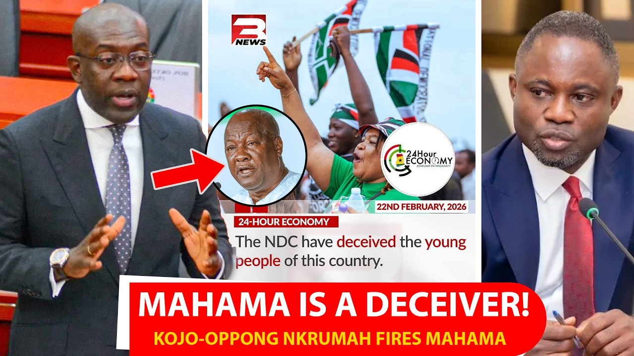 24hour Economy Sc@m😒Mahama Is a Big Deceiver as Hon.Kojo Oppong Nkrumah Drags Him🔥