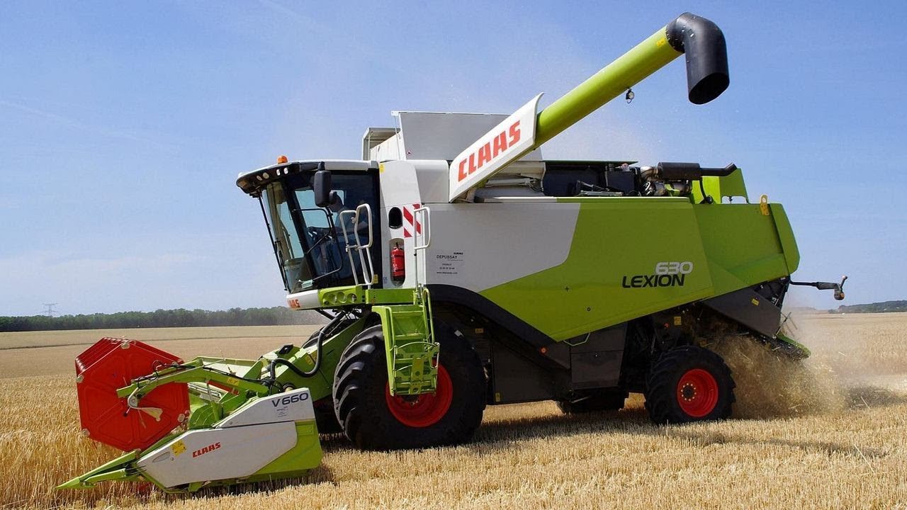 Уборка пшеницы на поле. Claas medion 310, Дон 1500