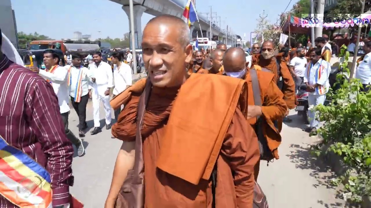 King Buddha Director Satya Reddy in World Peace Padayatra