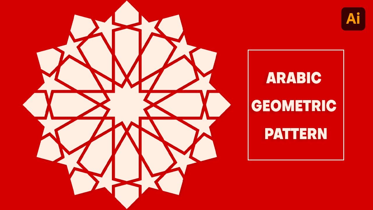 Arabic geometric pattern | adobe illustrator tutorial
