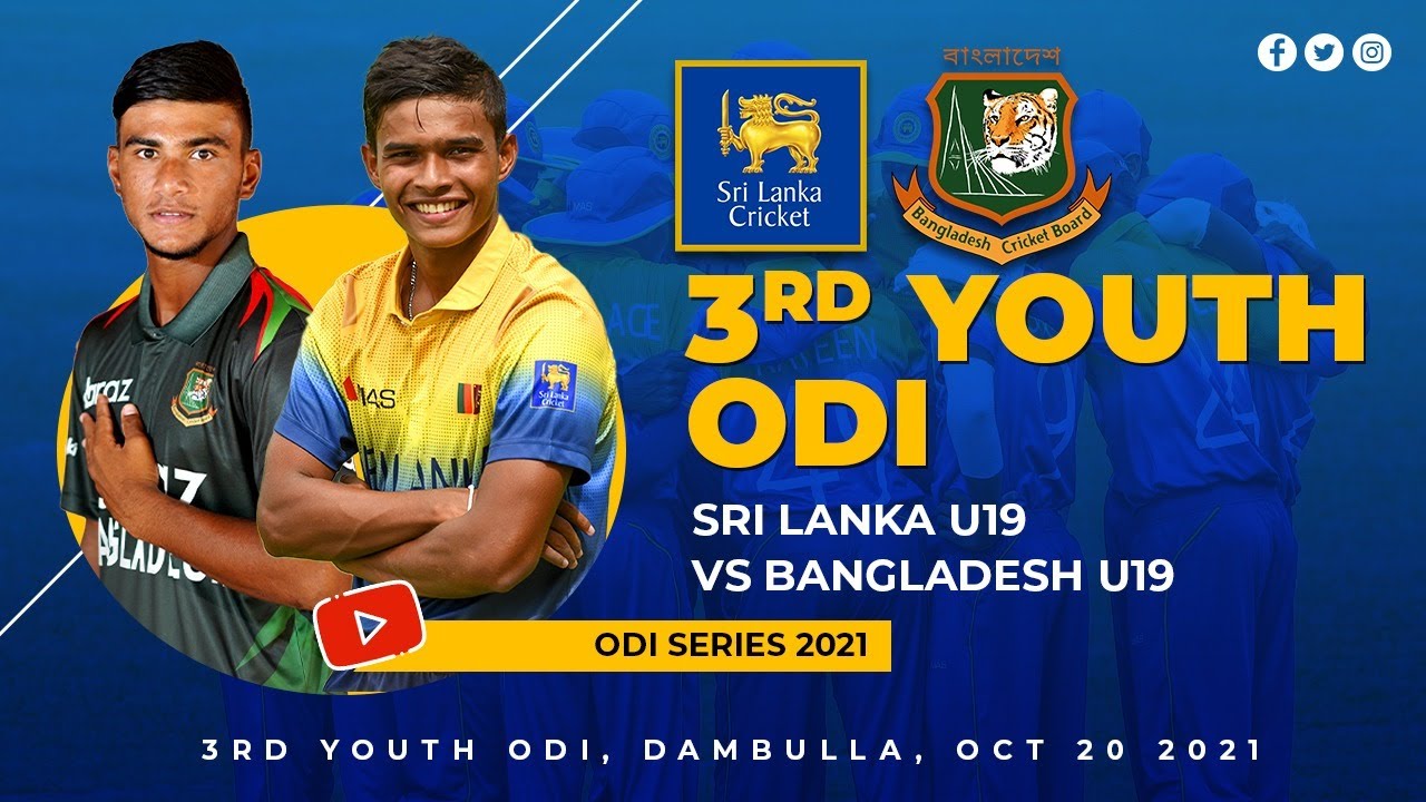 🔴 LIVE | 3rd Youth ODI | Bangladesh U19 vs Sri Lanka U19