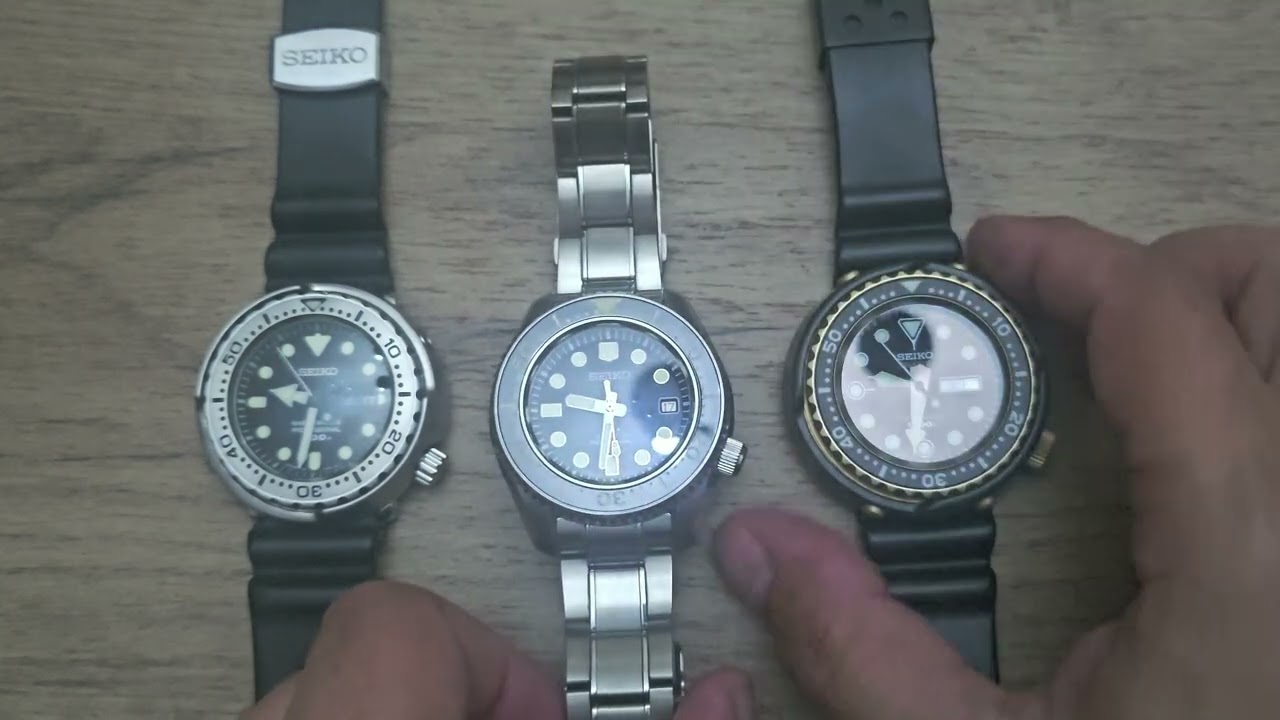 The three Seiko Marinemaster divers in my collection 