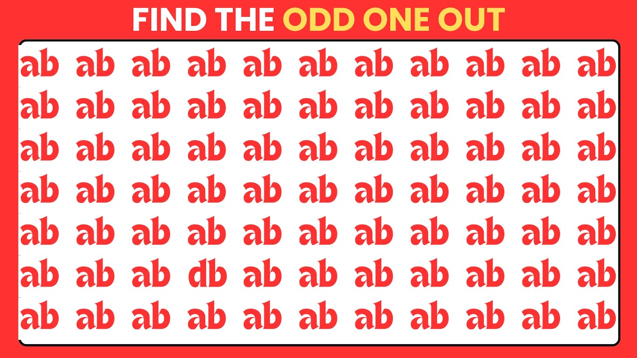 Can You Spot the Odd One Out? Try Not to Fail 😱