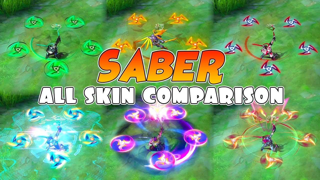 Saber All Skin Comparison 2025