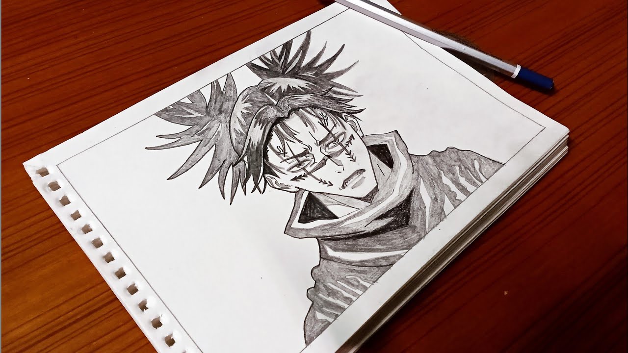 How to Draw Choso from Jujutsu Kaisen Step by Step | Easy Anime Drawing Tutorial for Beginners