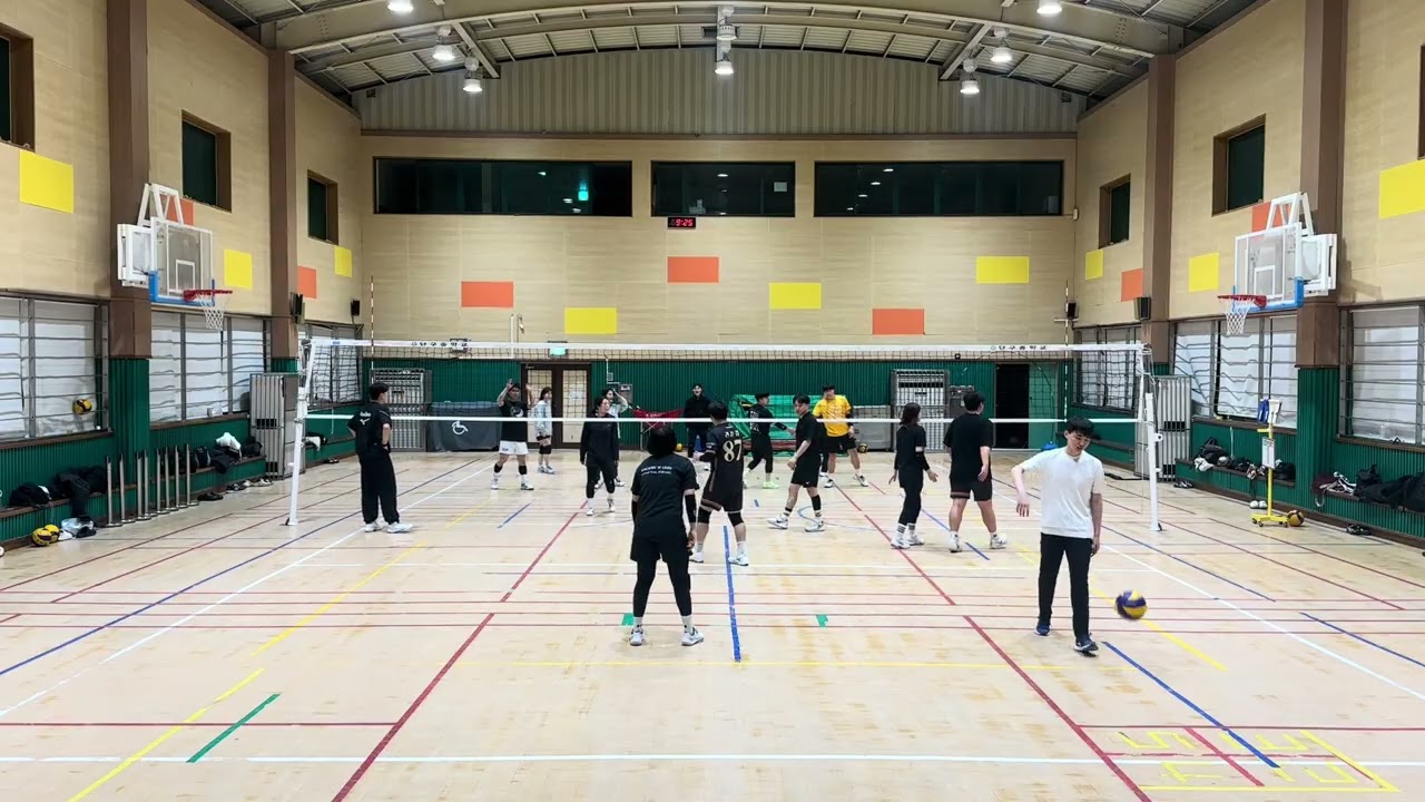 26.01.12.월 원주배구동호회 남자네트 연습경기 2세트