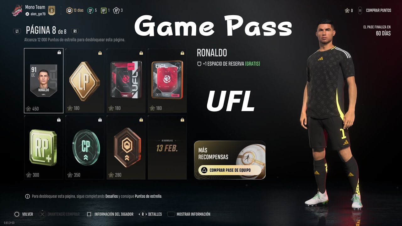 UFL New Team Pass - February