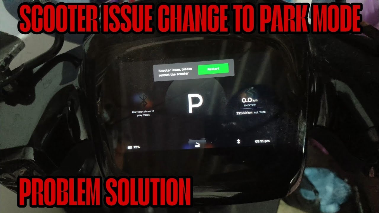 Ola change to park mode | scooter issue| problem solution 