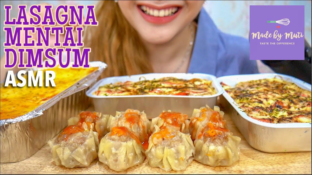#50 Request ASMR LASAGNA & MENTAI by Made by Muti | ASMR Indonesia