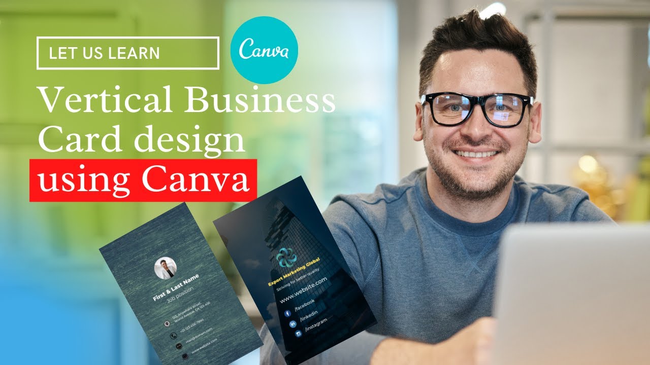 How to design Vertical Business Card using Canva