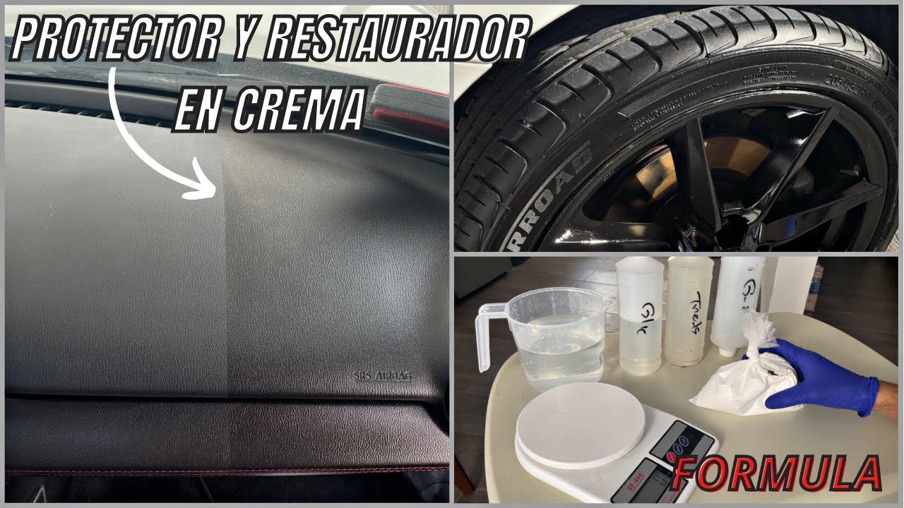 COMO ELABORAR O FABRICAR EL MEJOR RESTAURADOR Y PROTECTOR  DE PLASTICOS INTERIORES EN GEL O CREMA