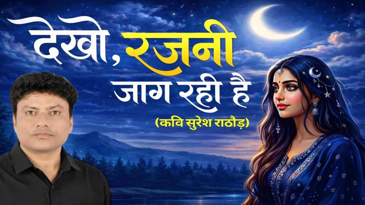 देखो रजनी जाग रही है || पुस्तक कुछ तुम बोलो कुछ मैं बोलूं के अंश  || वाचन -कवि सुरेश राठौड़ द्वारा 