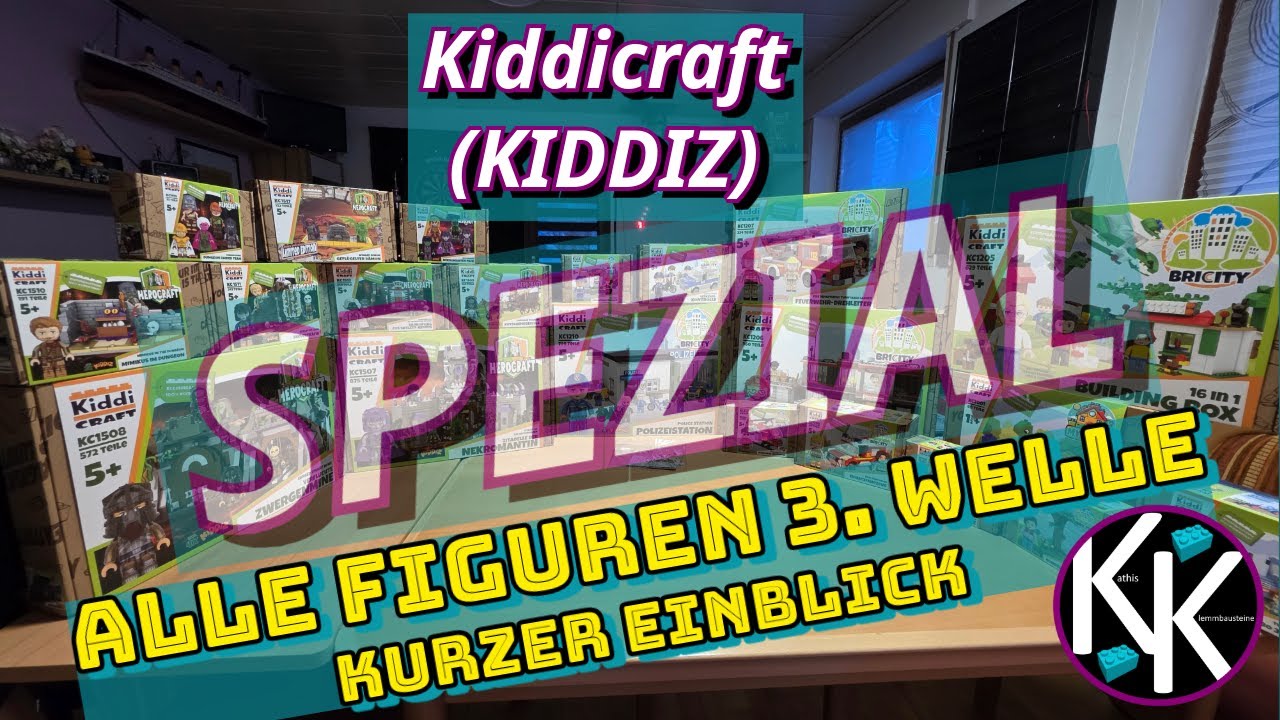 SPEZIAL Kiddiz - Die sch&ouml;nsten Figuren f&uuml;r Klemmbausteine -Alle Figuren der 3. Welle kurzer Einblick
