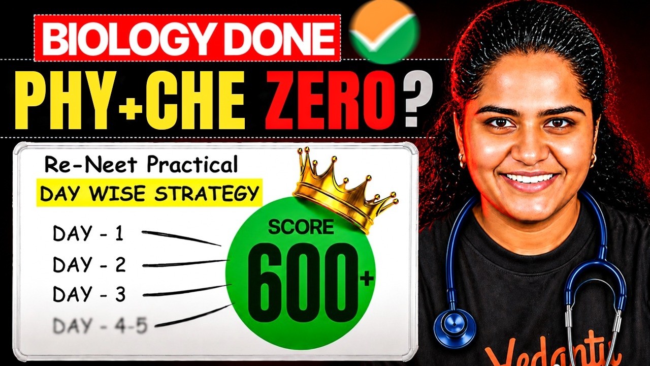 RE-NEET 2026 Physics & Chemistry 5 Days Strategy 🔥 Complete Comeback Plan | by Premila Mam
