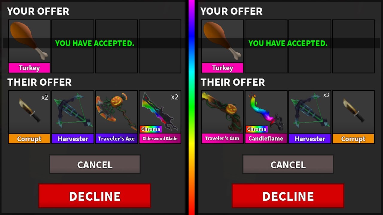 What Do People Offer For Turkey Knife? (MM2)