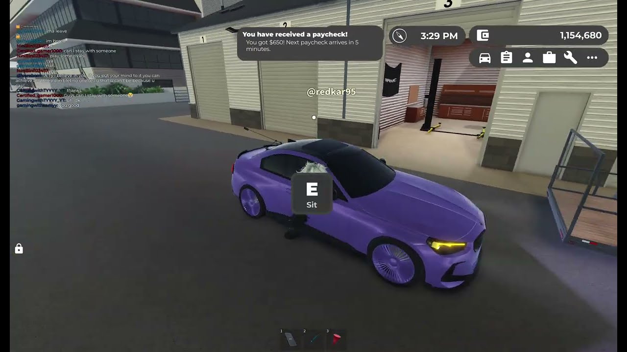 Driving to racetrack