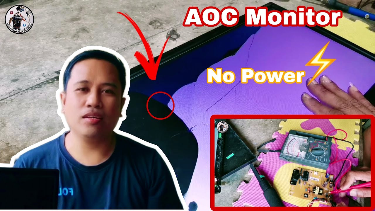 Aoc monitor no power, saklap lang nong naayos. Basag pala yong screen.Step-by-step tutorial. Tagalog